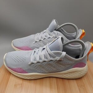Adidas Shoes Womens 8 Fluidflow 2.0 Gray Pink Running Sneakers H04590